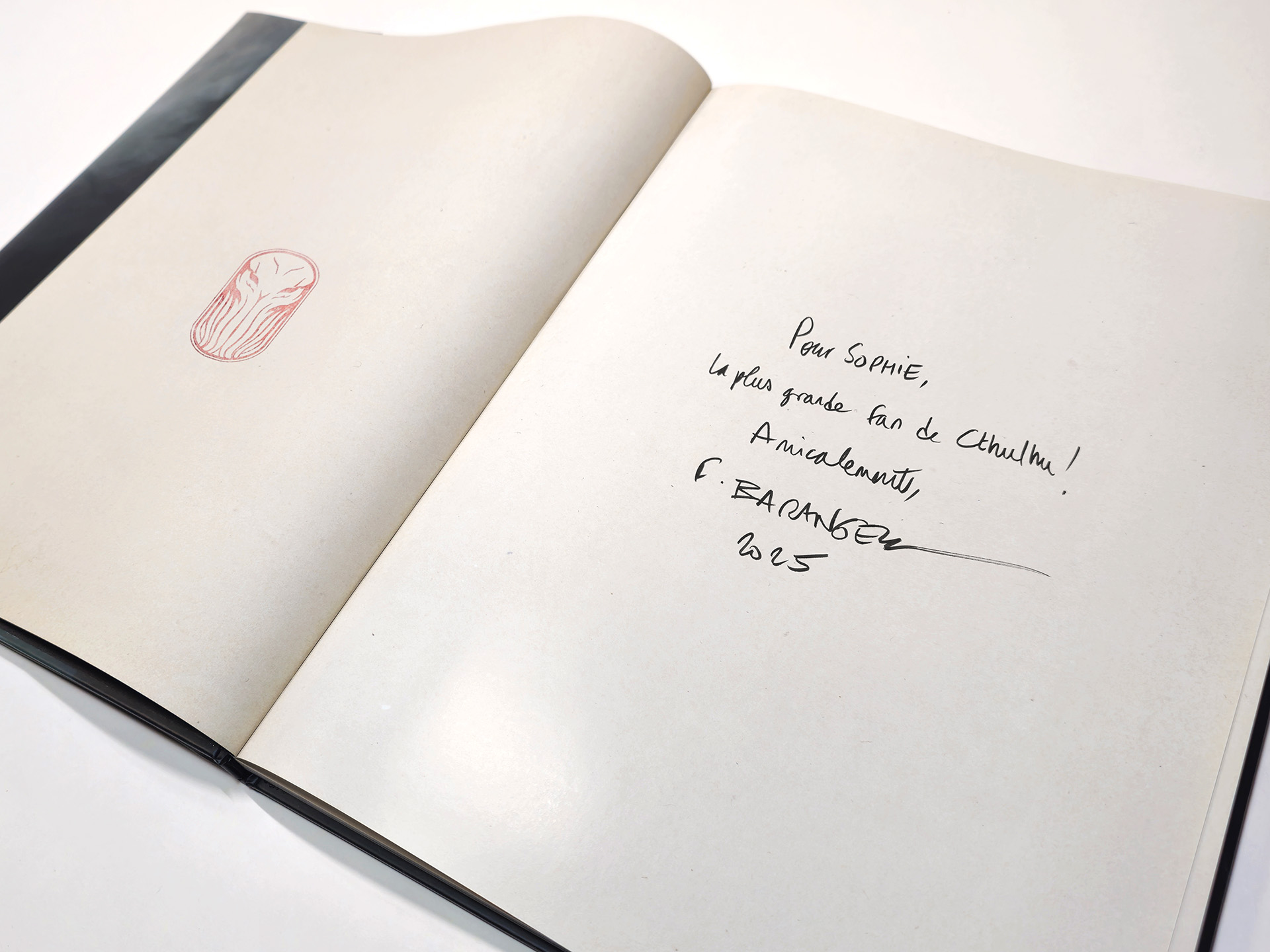 Signed books - Dedication example 2