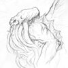 Signed books - Drawing 1-A - full - Cthulhu profile