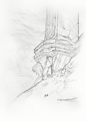 « Mountains of madness ruins 1 - croquis »